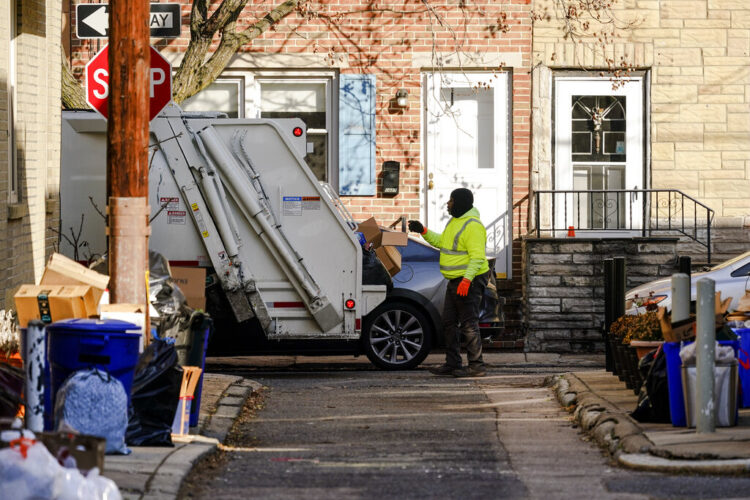 Garbage and recyclables pile up as omicron takes its toll